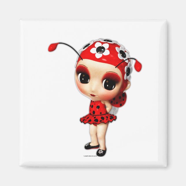 Íman Menina Ladybug (Frente)