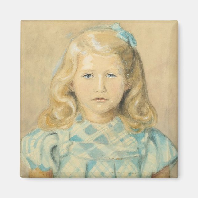 Íman Menina Loura Bestiça (Frente)