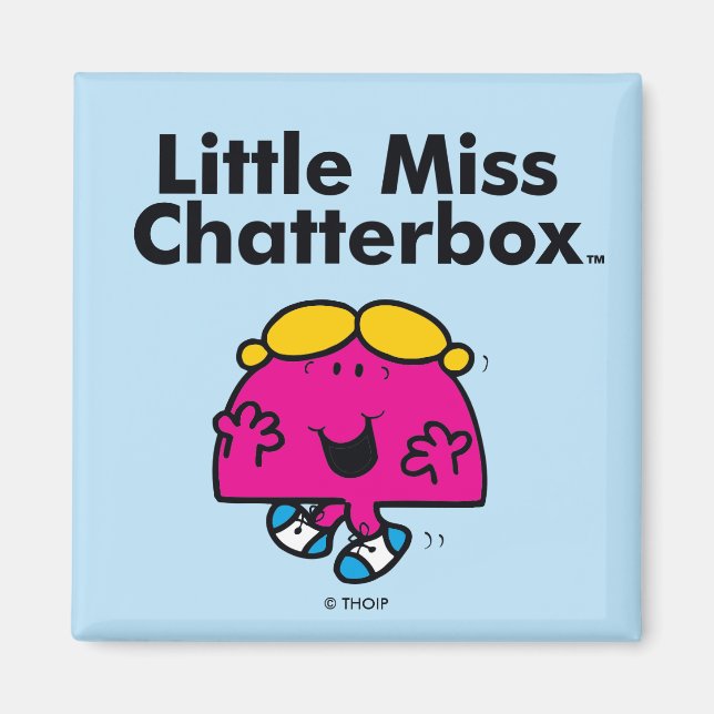 Íman Menina | Menina Chatterbox é Tão Chatterbox (Frente)