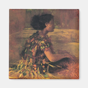 Íman "Menina no ímã de John LaFarge do vestido da