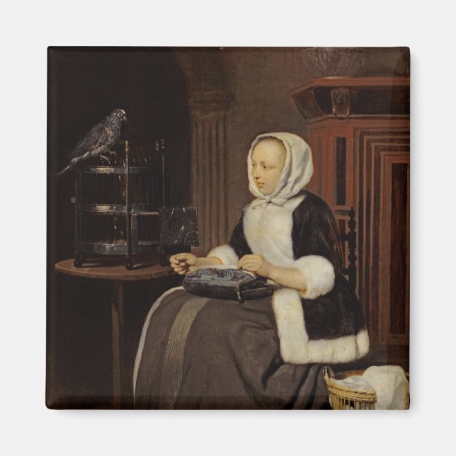 Íman Menina no Trabalho (Frente)