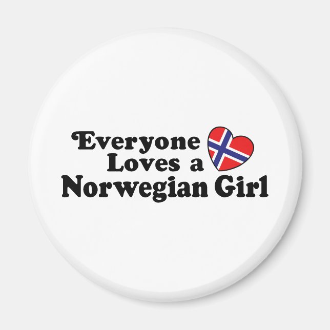 Íman Menina Norueguesa (Frente)