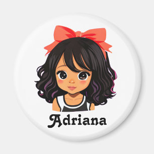 Íman Menina Personalizada de Cor