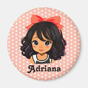 Íman Menina Personalizada de Cor