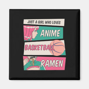 Íman Menina Que Ama Anime Bysketbyll E Ramen Kawaii T