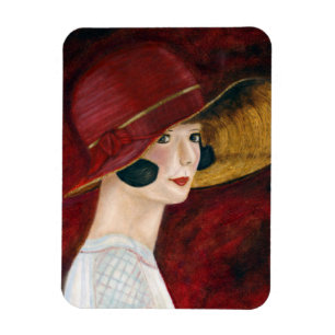 Íman Menina rujindo do Flapper dos anos 20 no 1920 de