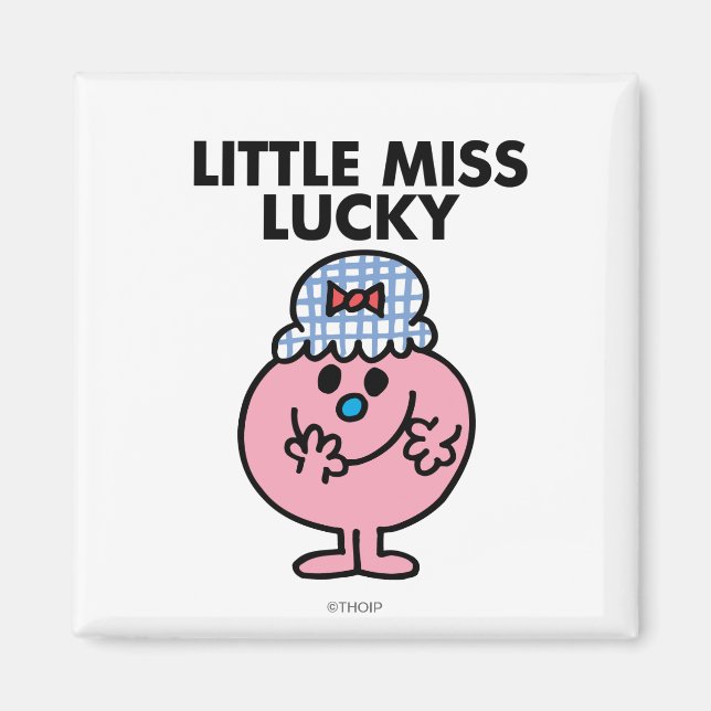 Íman Menina Sortuda Escondendo A Boca (Frente)