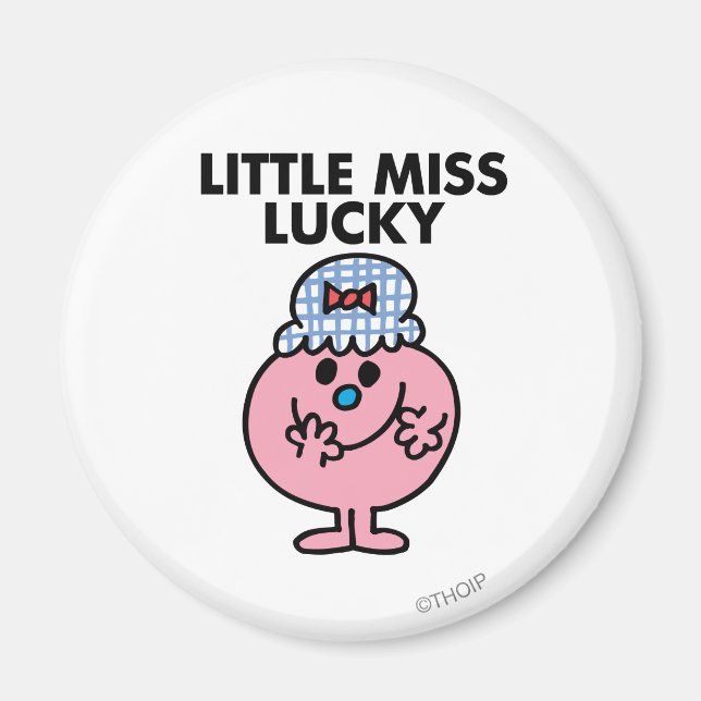 Íman Menina Sortuda Escondendo A Boca (Frente)