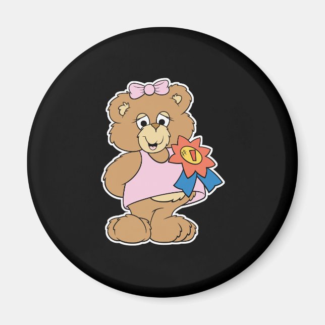 Íman Menina Urso do Prêmio Número Um (Frente)
