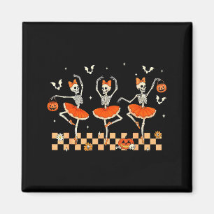 Íman Meninas Ballet de Halloween Esqueleto Abóbora Meni