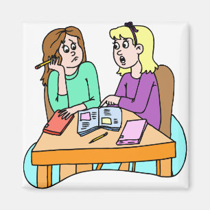 Íman Meninas fazendo trabalho de casa