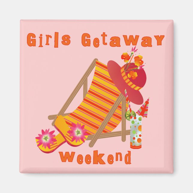 Íman Meninas Getaway T-shirts e presentes no fim de sem (Frente)