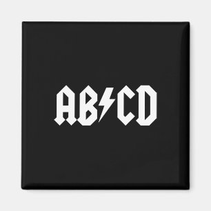 Íman Meninas Meninos Professores Abcd Rock Gráfico De V