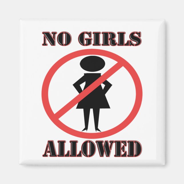 Íman Meninas Não Admitidas (Frente)