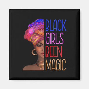 Íman Meninas Negras Foram Rainhas Mágicas Africanas Par