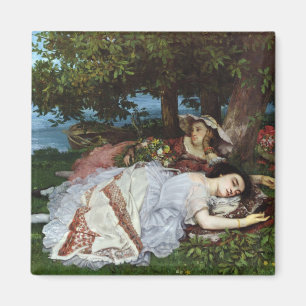 Íman Meninas nos bancos do Seine, 1856-57