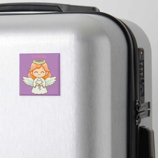 Íman Menininha de anjo e pássaro (In Situ (Luggage))
