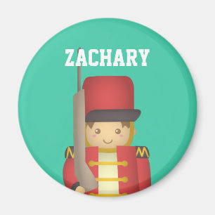 Íman Menino bonito do soldado de brinquedo do Natal no