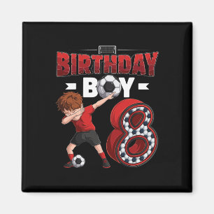 Íman Menino Dabbing de 8 Anos Jogador de Futebol Aniver