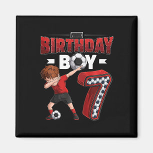 Íman Menino de 7 Anos de Idade Dabbing Jogador de Futeb
