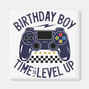 Íman Menino de Aniversário Hora de Subir de Nível