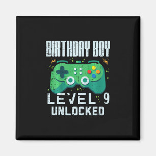 Íman Menino de Aniversário Infantil Nível 9 Desbloquead