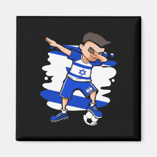 Íman Menino de Futebol Dabbing - Camisa de Israel Futeb