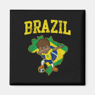 Íman Menino do Futebol Brasileiro Rapaz do Soccer Dabbi