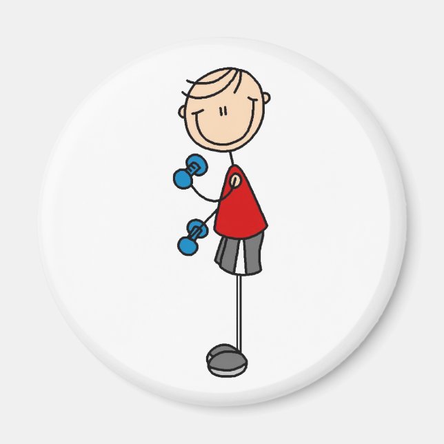 Íman Menino exercitando ímã (Frente)