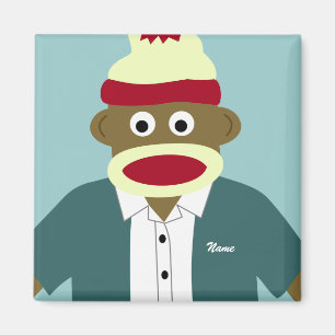 Íman Menino feito sob encomenda do macaco da peúga do