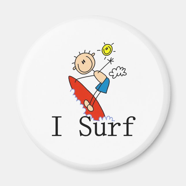 Íman Menino na prancha de surfe  (Frente)