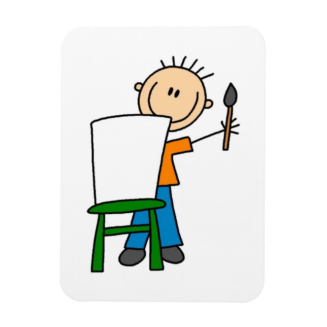 Íman Menino Pintando (Vertical)