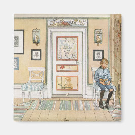 Íman Menino sentado no canto (por Carl Larsson)