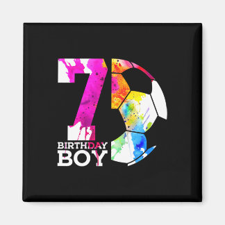 Íman Meninos 7 Aniversário Menino Futebol 7º Aniversári