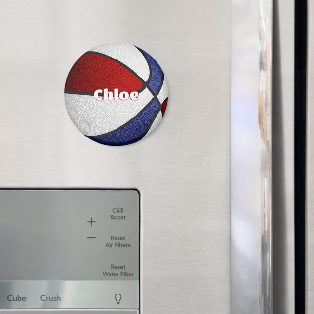 Íman Meninos basquetebol vermelho branco azul (In Situ (Fridge))