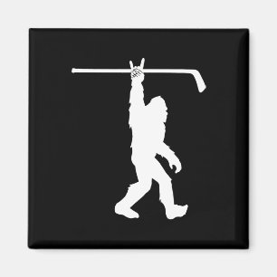 Íman Meninos Bigfoot Hockey Engraçado Sasquatch Rock An