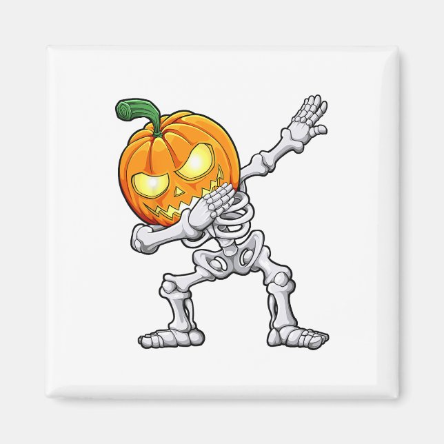 Íman Meninos Halloween Dabbing Skeleton Assustador Jack (Frente)
