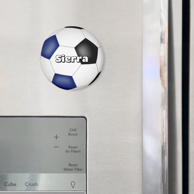 Íman meninos jogadores azuis de futebol (In Situ (Fridge))