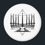 Íman Menorah e estrela<br><div class="desc">Trabalhos artísticos originais por Thedustyphoenix.</div>