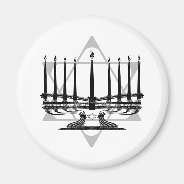 Íman Menorah e estrela (Frente)