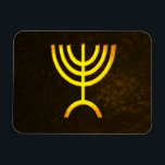 Íman Menorah Flame<br><div class="desc">Uma renderização digital da menorah judaica de sete ramificações (hebraico: מְ נ וֹ ה ‎). A menorah de sete ramificações, usada no santuário portátil montado por Moisés na selva e, mais tarde, no Templo em Jerusalém, tem sido símbolo do judaísmo desde a Antiguidade e é o emblema no casaco de...</div>