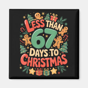 Íman Menos de Seis Sete 67 Dias Para o Natal Correspond