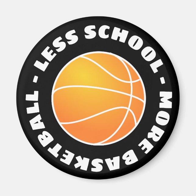 Íman Menos Escola Mais Basquete (Frente)