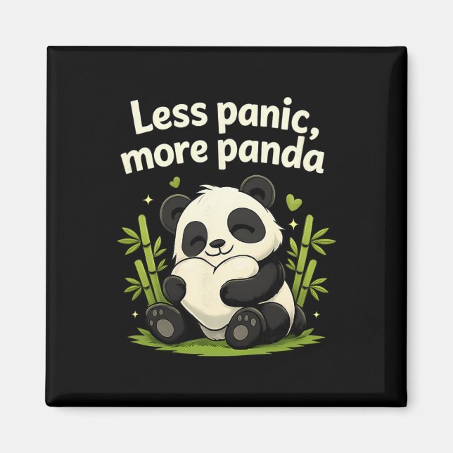 Íman Menos Pânico Mais Panda Vibrações de Relaxamento S (Frente)