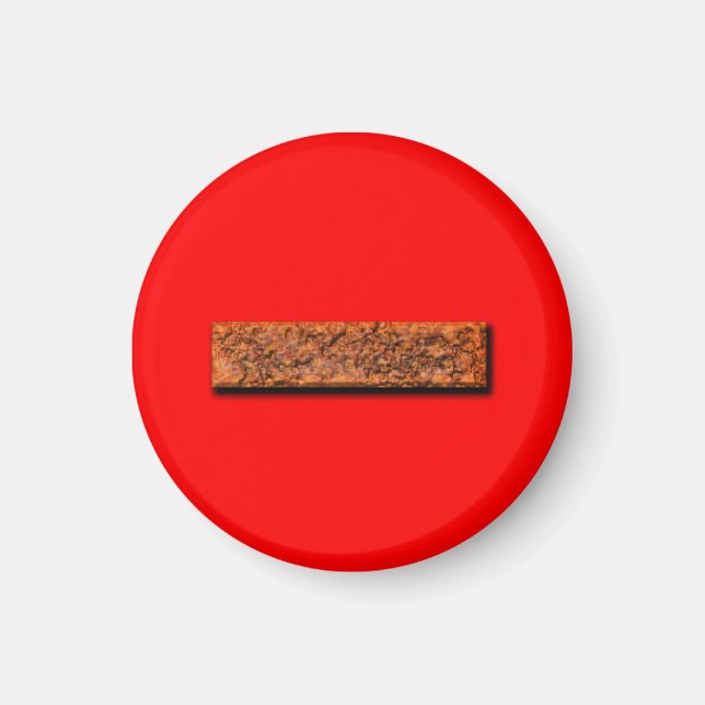 Íman Menos Sinal Matemático Ensino ou Magnet de Ajuda d (Frente)