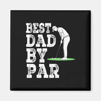 Íman Mens Best Dad By Par Disc Golf Golfer American Fla