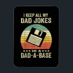 Íman Mens Funny dad Jokes in dad-a-Base<br><div class="desc">Mens Funny dad Jokes in dad-a-Base</div>
