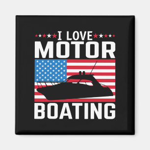 Íman Mens I Love Motor Barco Teto Nitro B