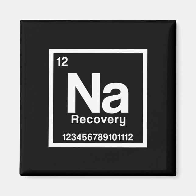 Íman Mens na element narcotics anonymous recovery sober (Frente)