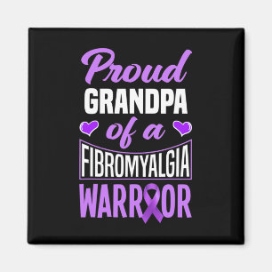 Íman Mens Orgulhosos Vovô De Um Guerreiro De Fibromialg
